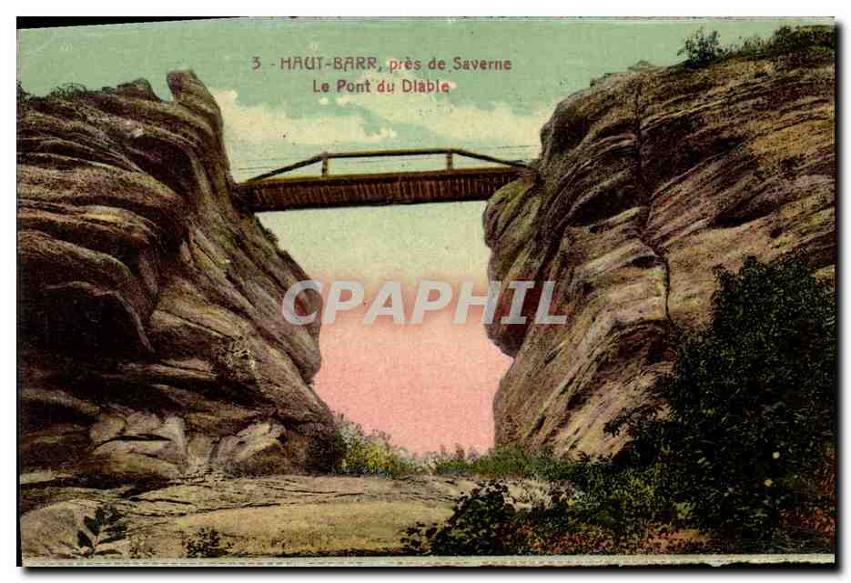 CPA Haut Barr pres de Saverne Le Pont du Dlable