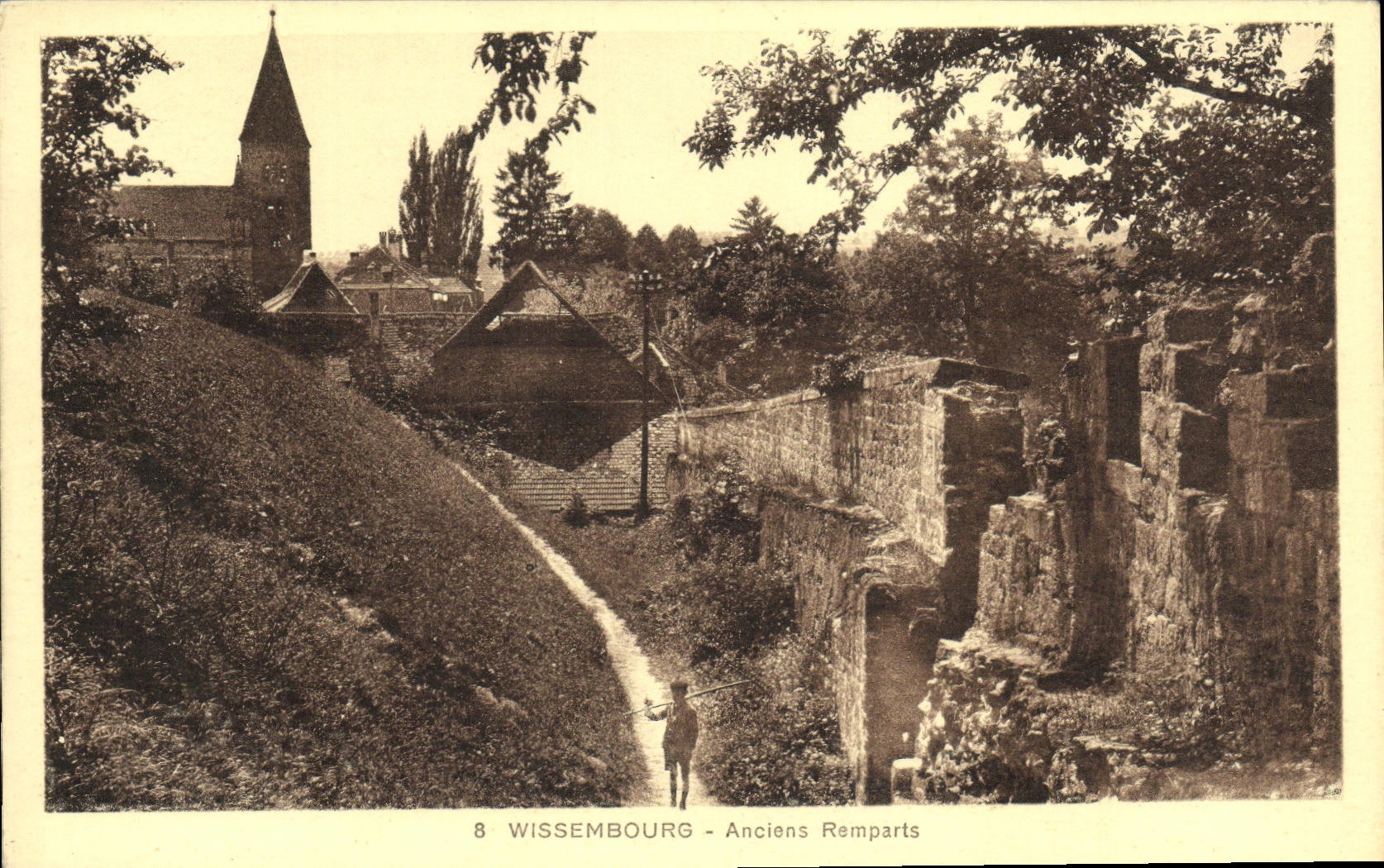 CPA Wissembourg anciens Remparts