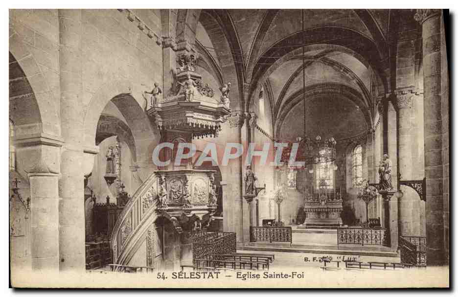 CPA Selestat Eglise Sainte Foi