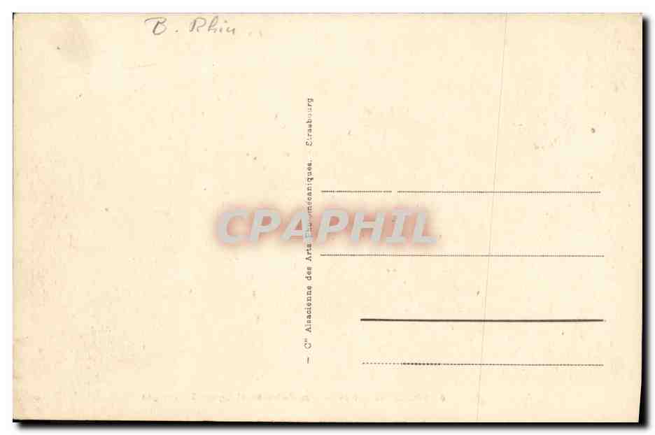 CPA Selestat Marche aux Poissons et Eglise St Georges — Rückseite