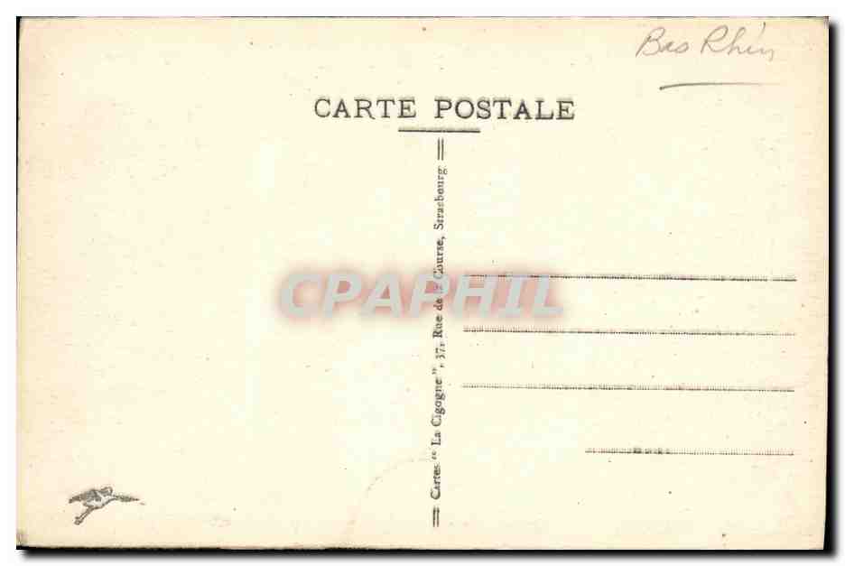 CPA Saverne Le Jardin les Roses — Rückseite