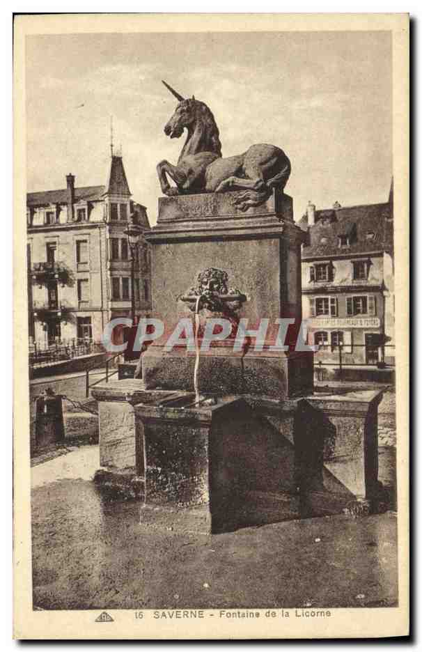 CPA Saverne Fontaine de la Licorne