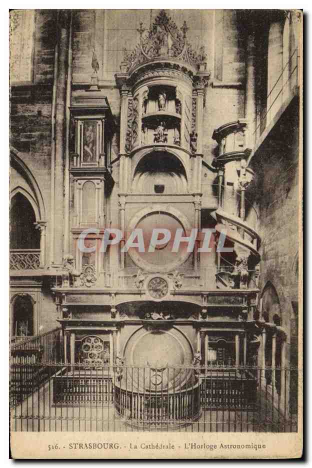 CPA Strasbourg La Cathedrale L Horloge Astronomique