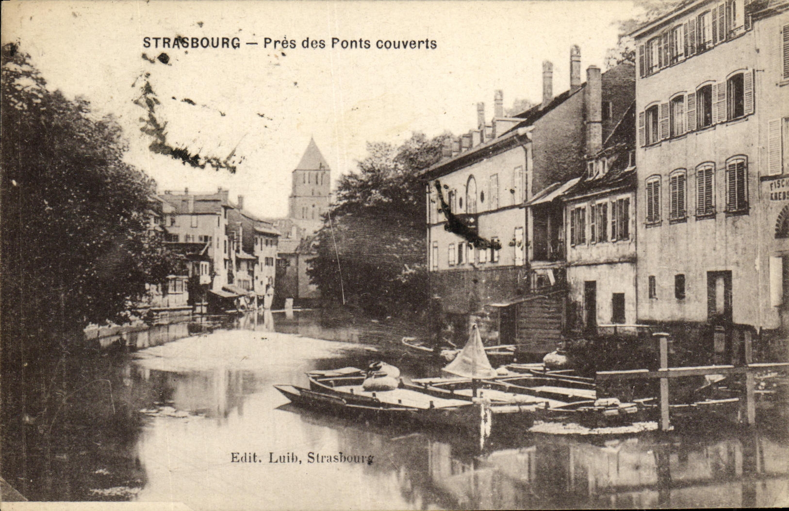 CPA Strasbourg pres des Ponts Couverts