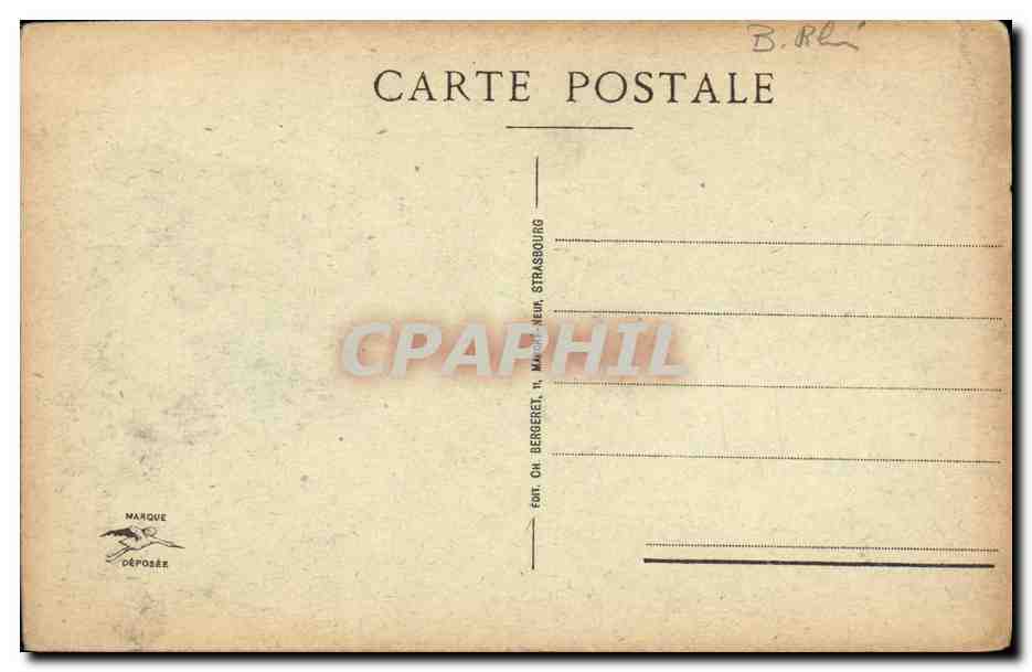 CPA Cathedrale de Strasbourg L horloge astronomique — Verso