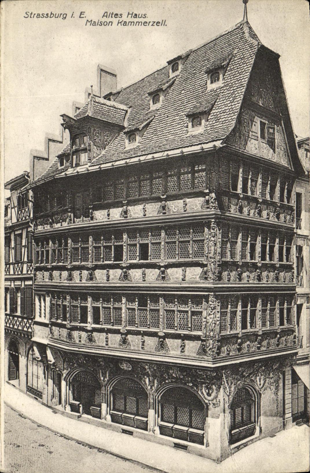 CPA Strasbourg i E Altes Haus Maison Kammerezell