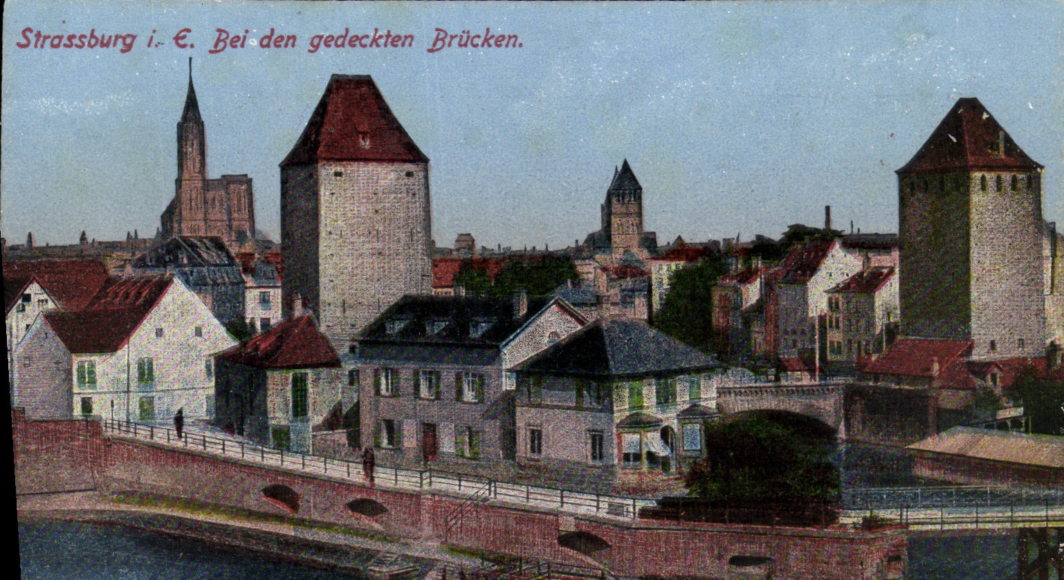 CPA Strasbourg i E Bei den gedeckten Brucken