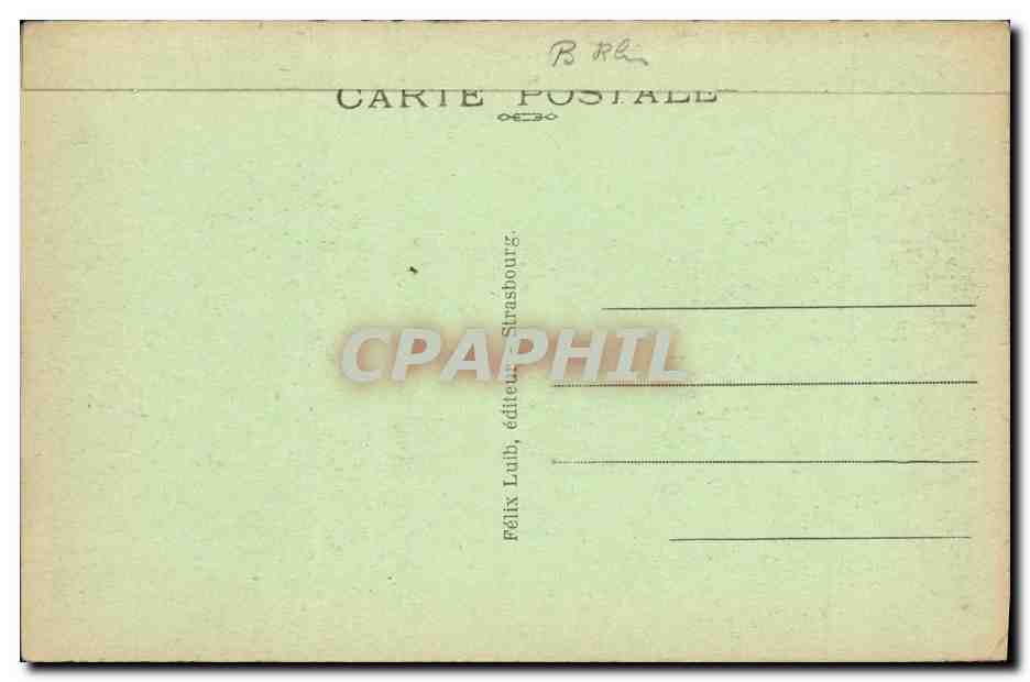 CPA Strasbourg Pres des Ponts couverts — Rückseite