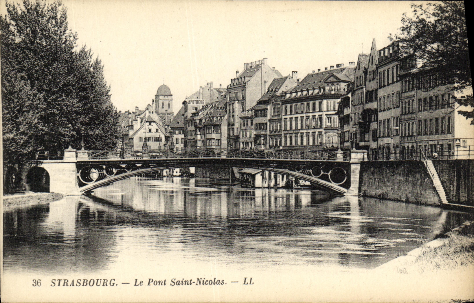 CPA Strasbourg Le Pont Saint Nicolas