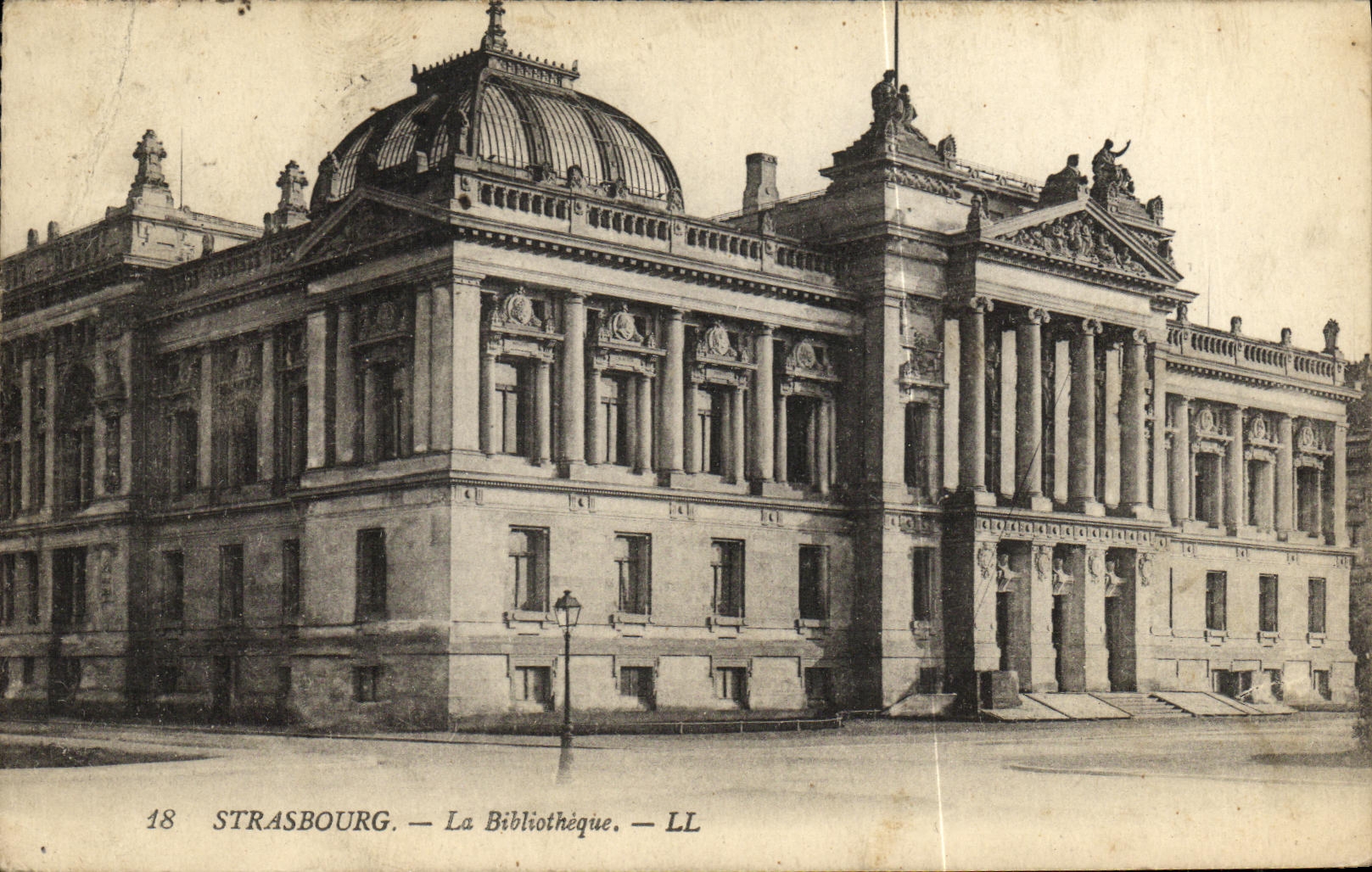 CPA Strasbourg La Bibliotheque