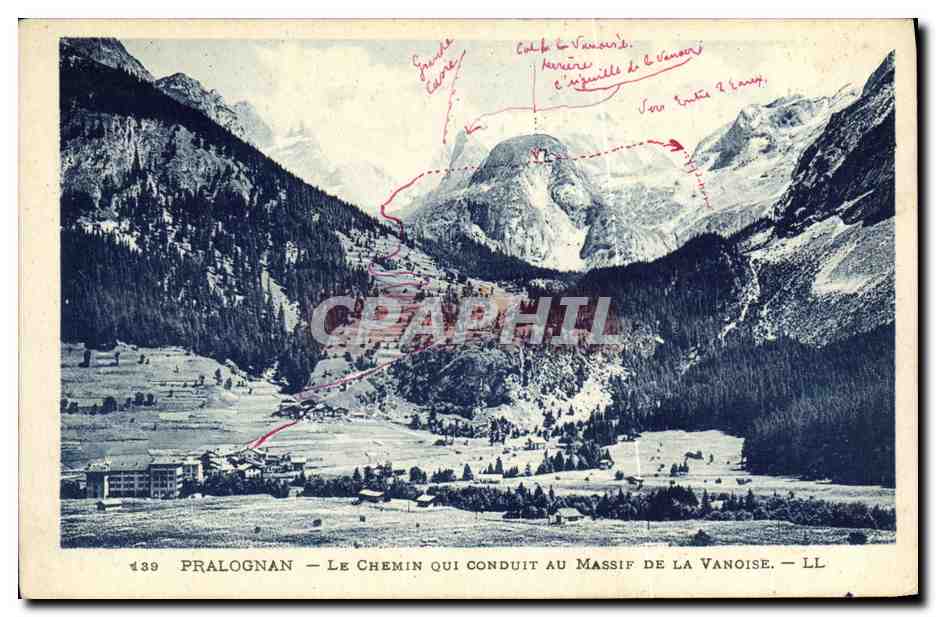 Pralognan — Le chemin qui conduit au massif de la Vanoise — LL