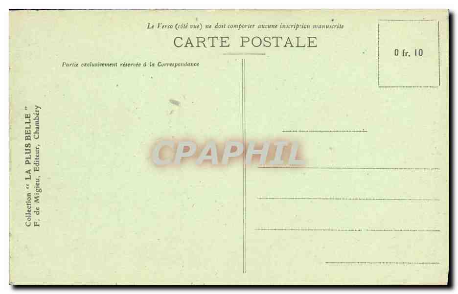 CPA Pralognan La Gliere — Rückseite