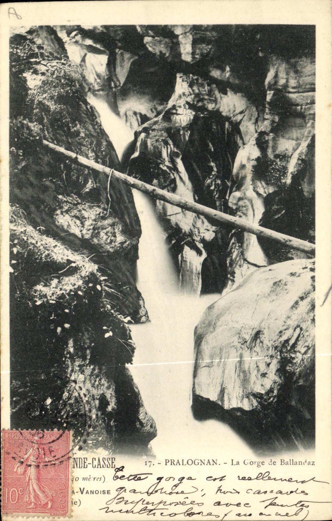 CPA Pralognan La Gorge de Ballandaz