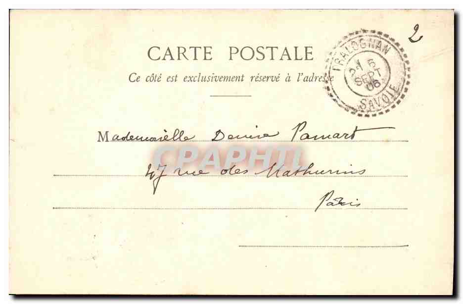 CPA Pralognan Le Pont de Choliere — Rückseite