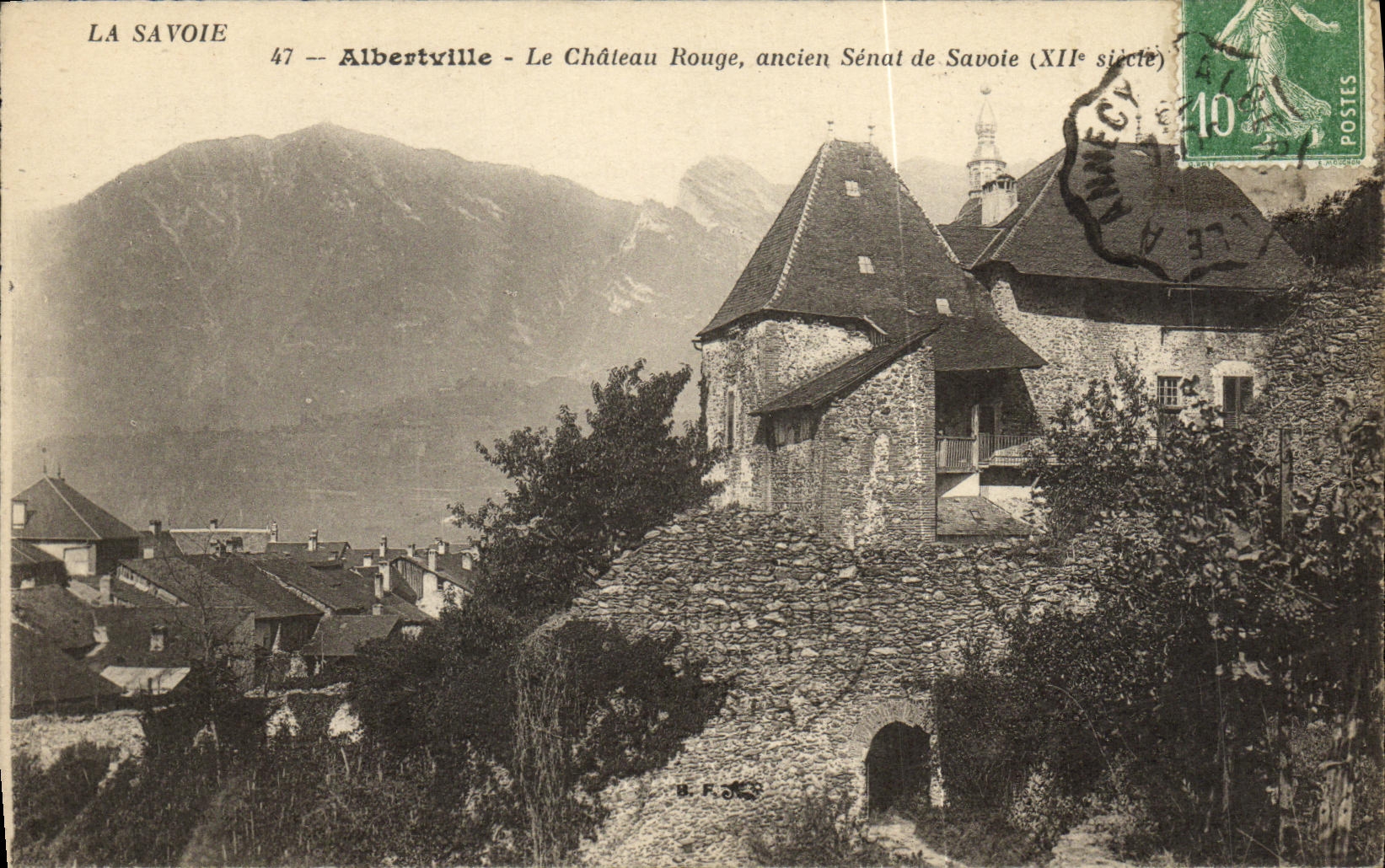 CPA Albertville Le Chateau Rouge ancien Senat de SAvoie 