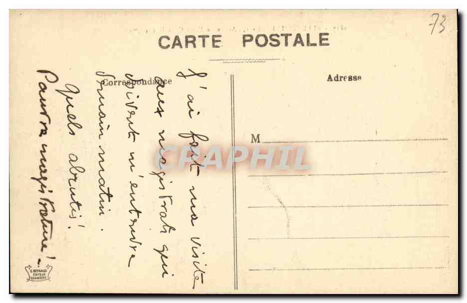 CPA Albertville L Isere L Arly et le Mont Charvin  — Back