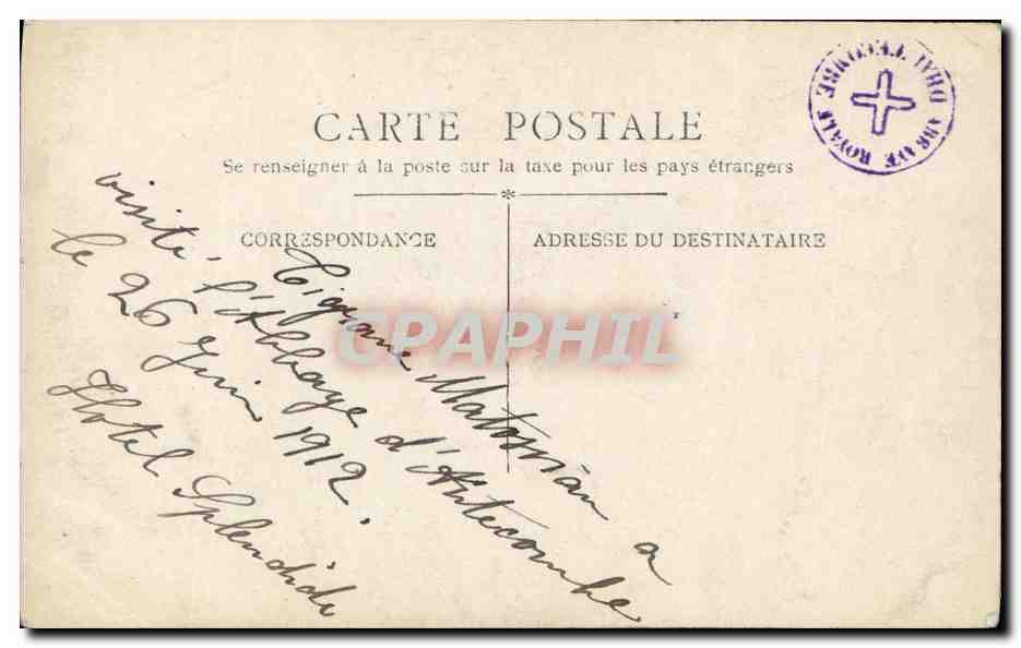CPA Aix Les Bains Abbaye D Hautecombe Marie Christine — Verso