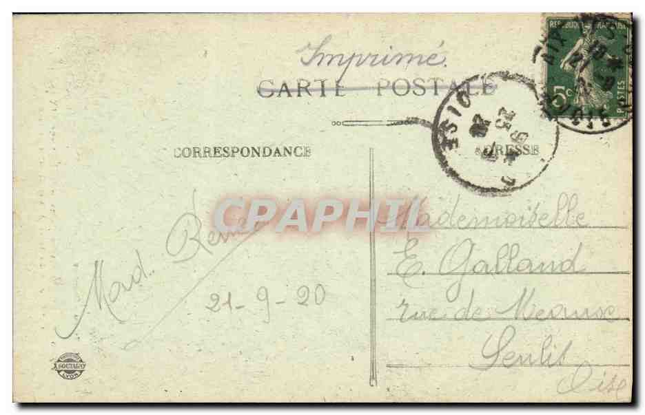 CPA Aix Les Bains Gresy Sur Aix Les chutes du Sierroz et le moulin de Gresy  — Rückseite