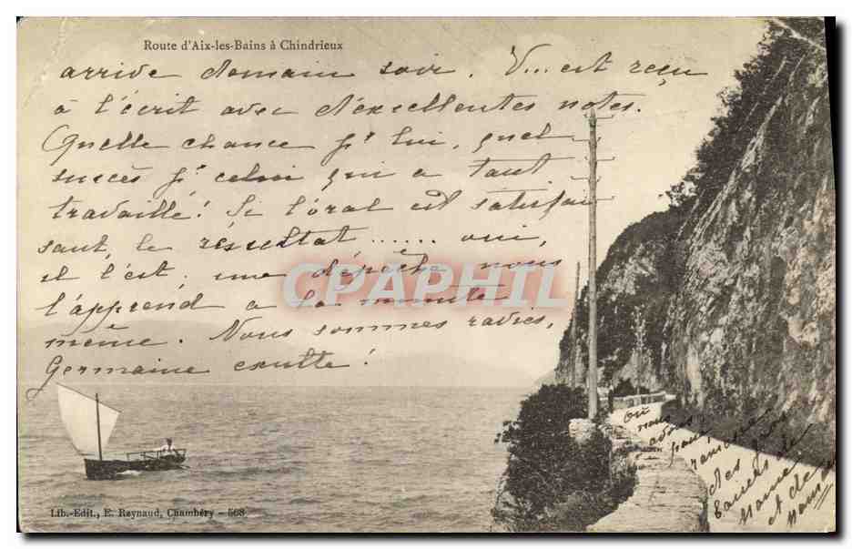 CPA Route d Aix Les Bains a Chindrieux 