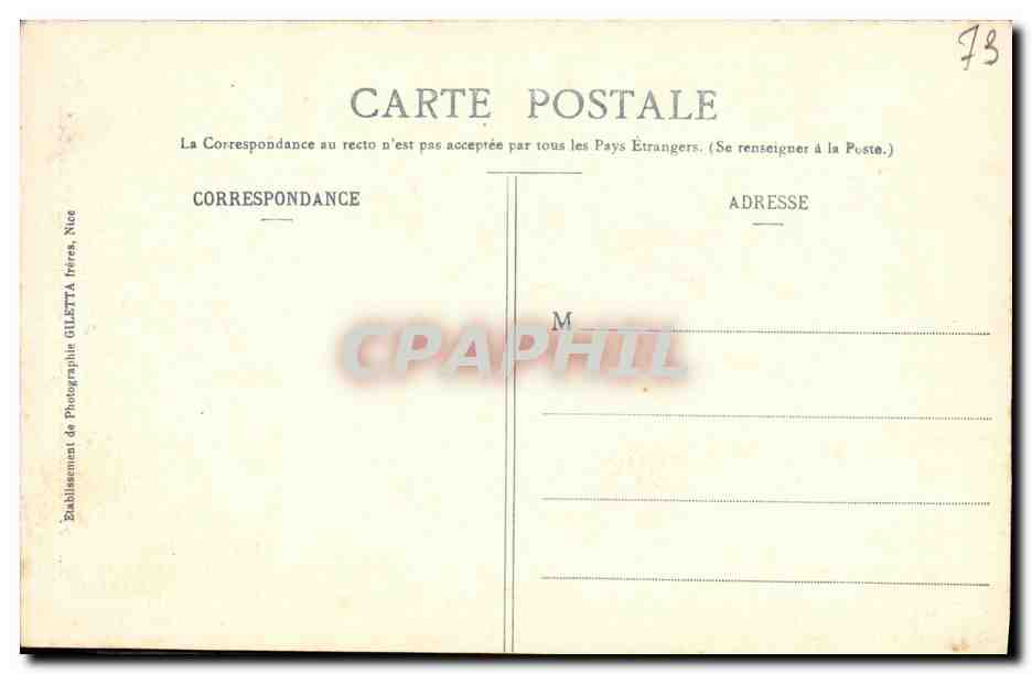 CPA Aix Les Bains Hotel de La Chambote — Verso