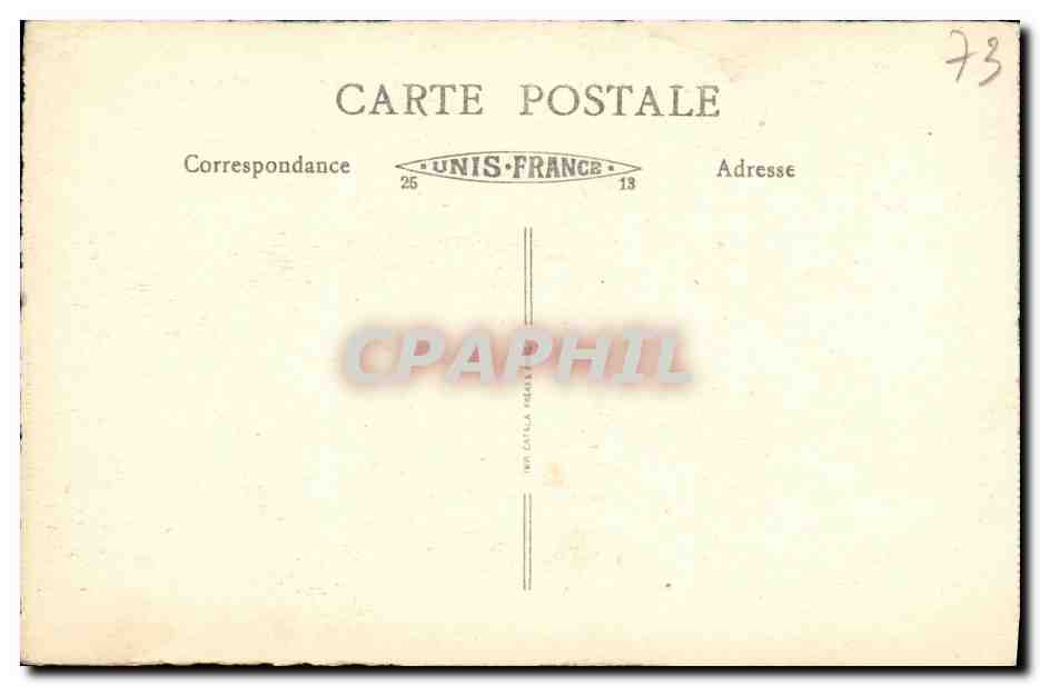CPA Aix Les Bains Le Petit Port et la Vigie — Verso