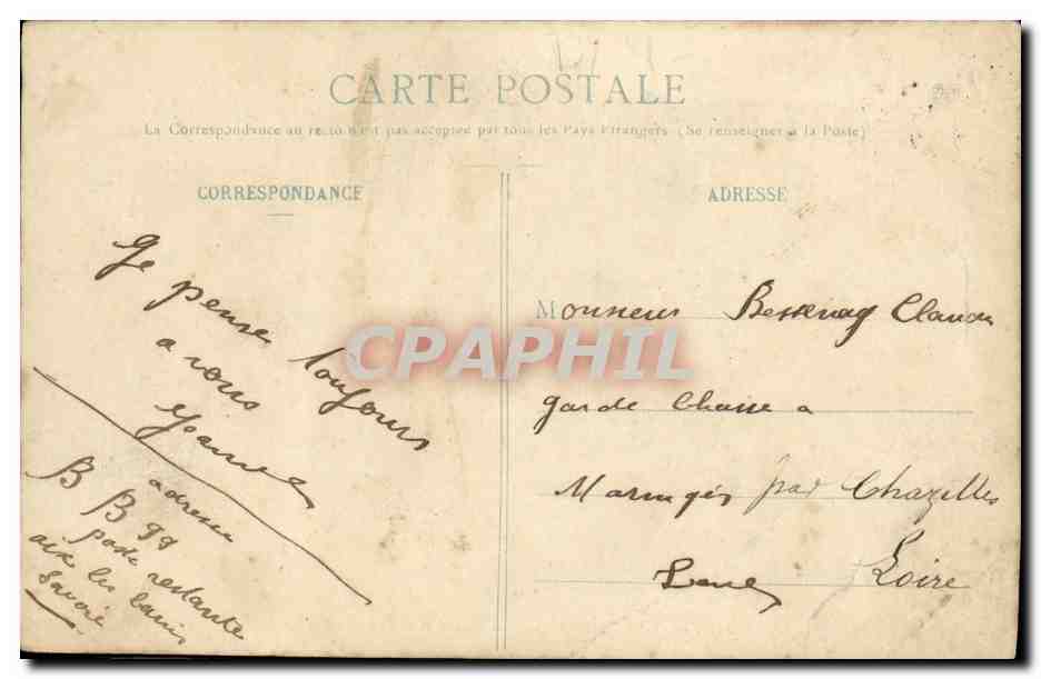 CPA Aix Les Bains Place du Revard et Grand Hotel d Aix — Verso