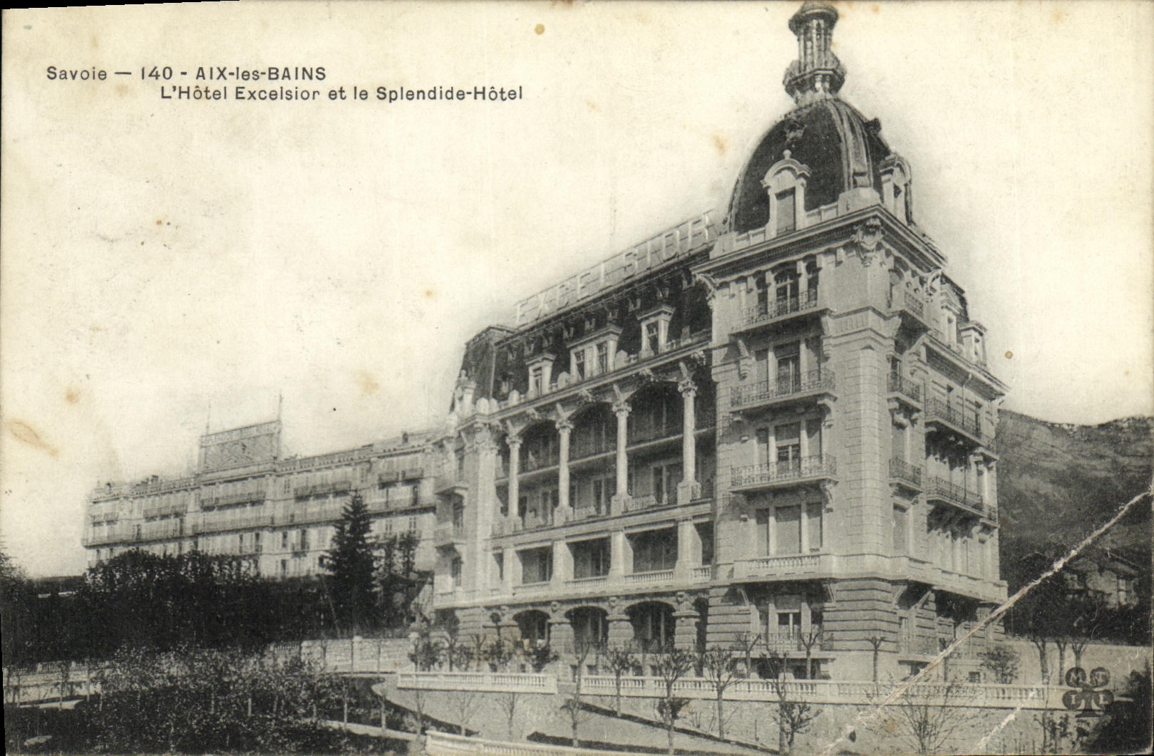 CPA Aix Les Bains L Hotel Excelsior et le Splendid Hotel