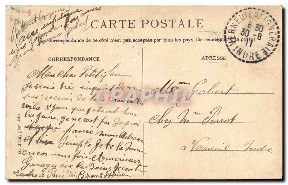 CPA Aix Les Bains Souvenir  — Rückseite