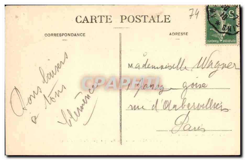 CPA Aix Les Bains Le Lac Abbaye de Hautecombe Vaches  — Rückseite