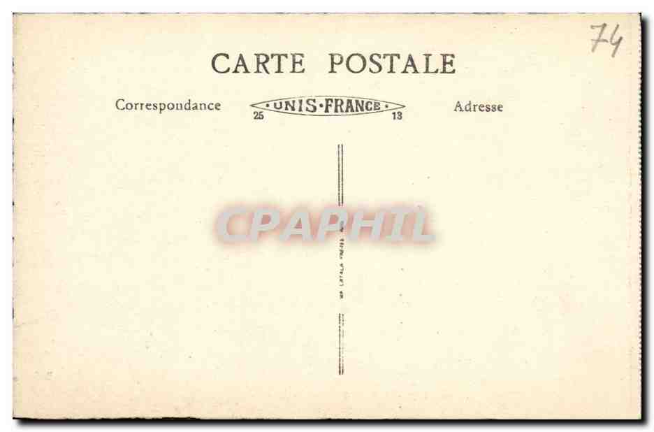 CPA Aix Les Bains Entree du Grand Cercle — Verso