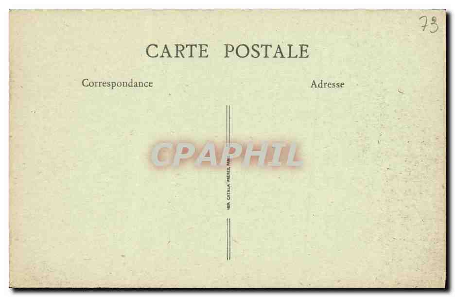 CPA Chambery Vue Generale et Massif des Bauges — Rückseite