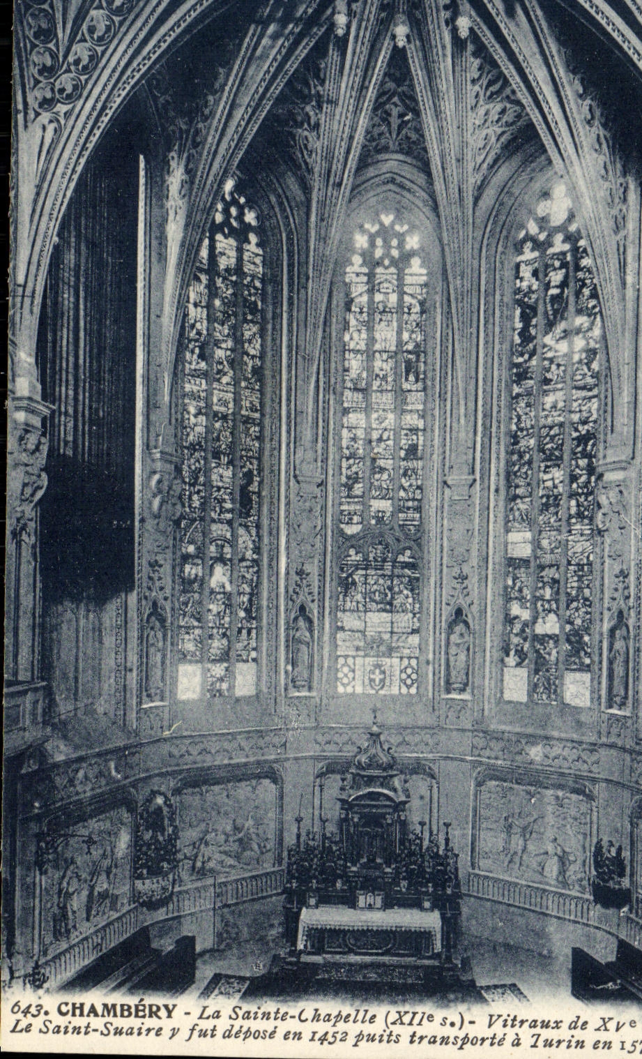 Chambéry - La Sainte-Chapelle (XIIe s.) - Vitrails de XVe