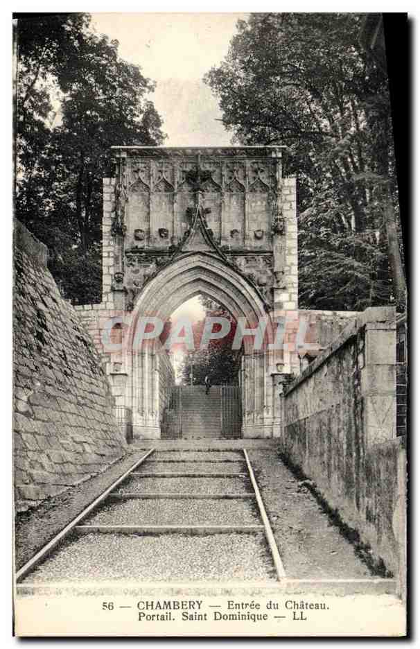 Chambery — Entrée du Château. Portail Saint Dominique — LL