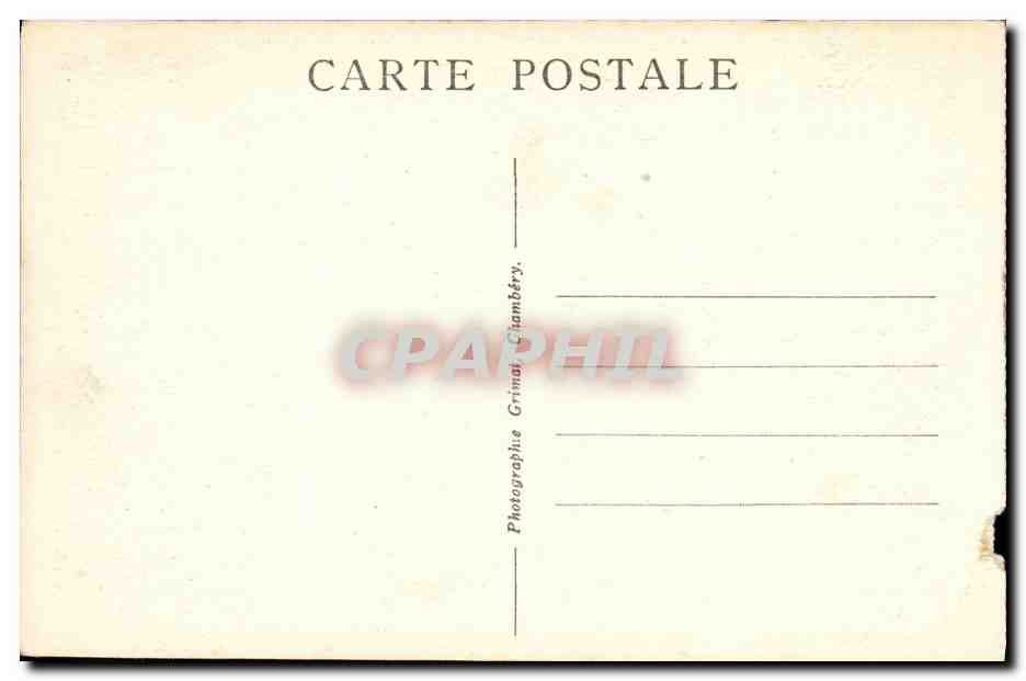 CPA Chambery Environs Le Chateau de Caramagne  — Rückseite