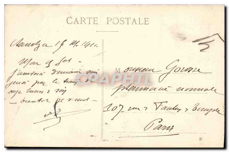 CPA Chambery La Croix du Nivolet  — Rückseite