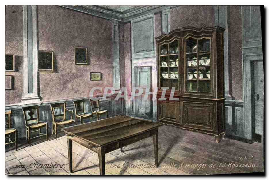 Les Charmettes — salle à manger de J.J. Rousseau — J.J. Rousseau