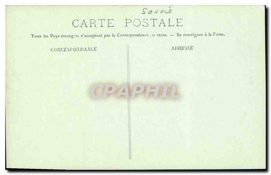 CPA Chambery Tour des Arcbives de L Entree de la Prefecture  — Rückseite