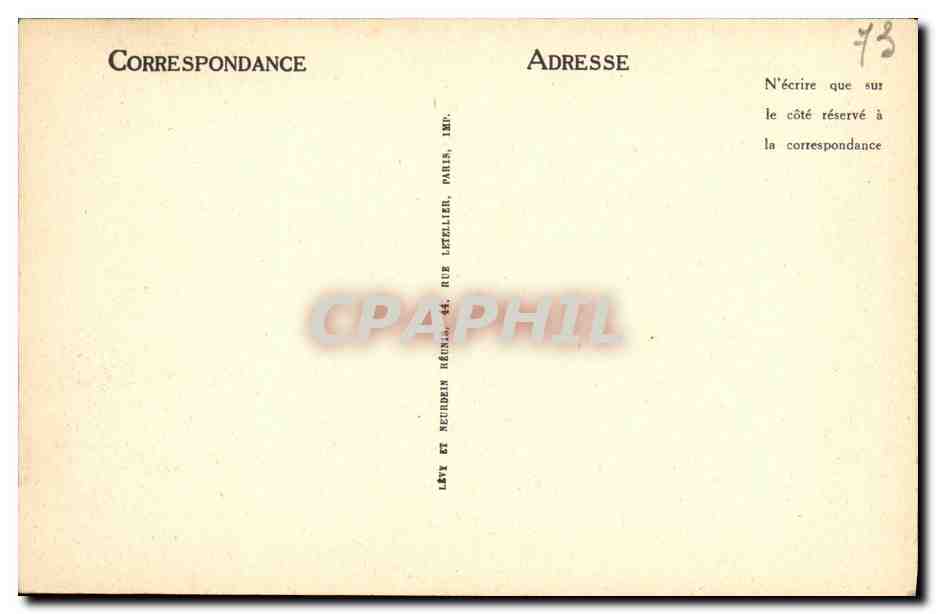 CPA St Jean De Maurienne Le Palais de Justice — Rückseite