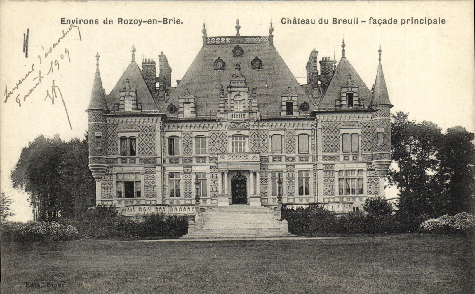 CPA Environs de Rozoy en Brie Chateau du Breuil Facade Principale