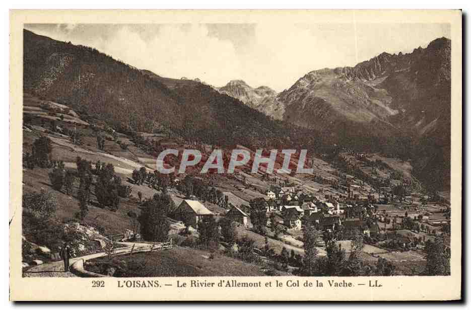 CPA L Oisans Le Rivier d Allemont et la Col de la Vache