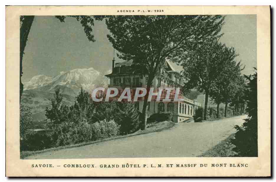 CPA Combloux Grand Hotel Et Massif Du Mont Blanc
