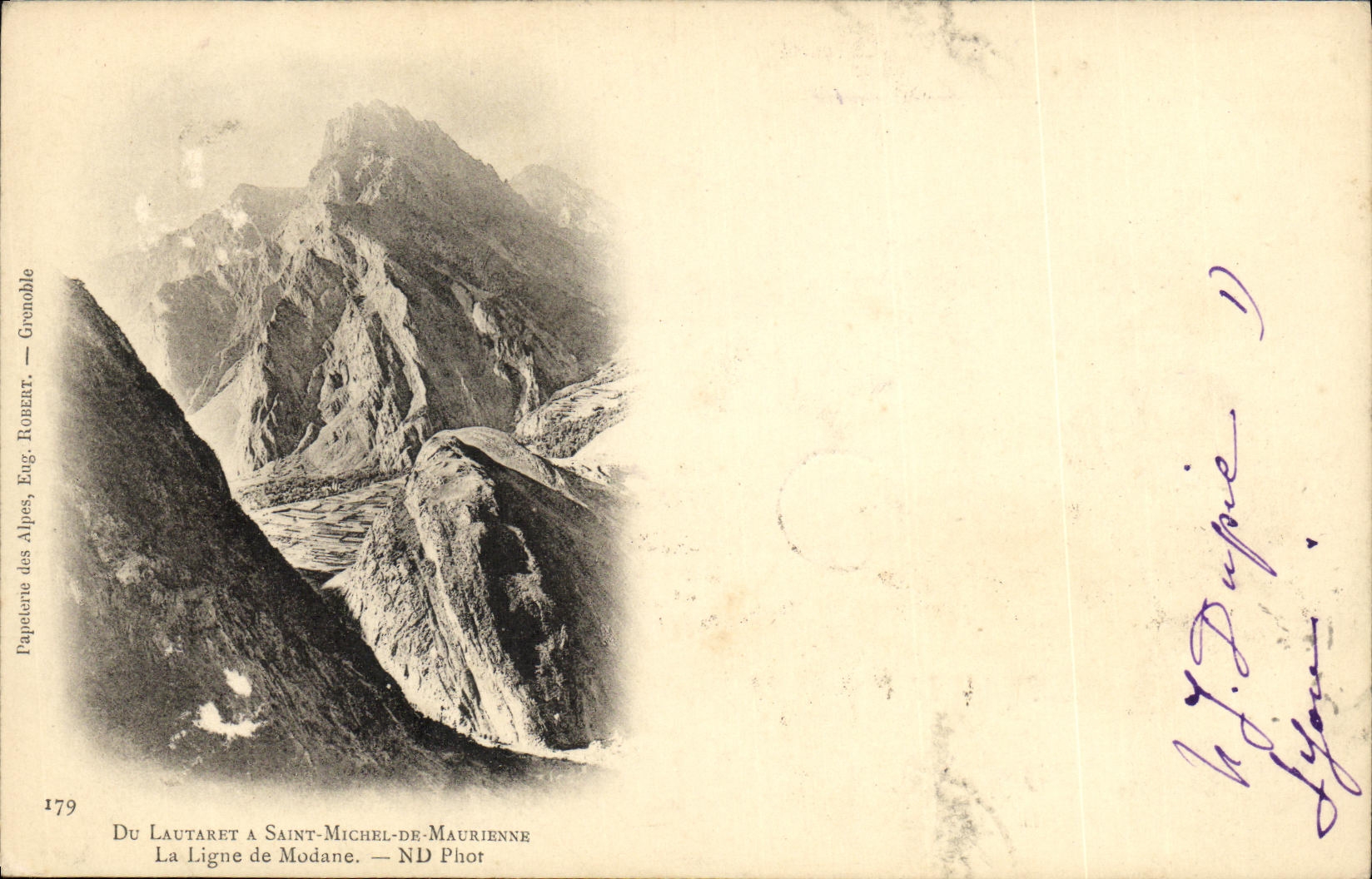 CPA Du Lautaret Saint Michel De Maurienne La Ligne de Modane