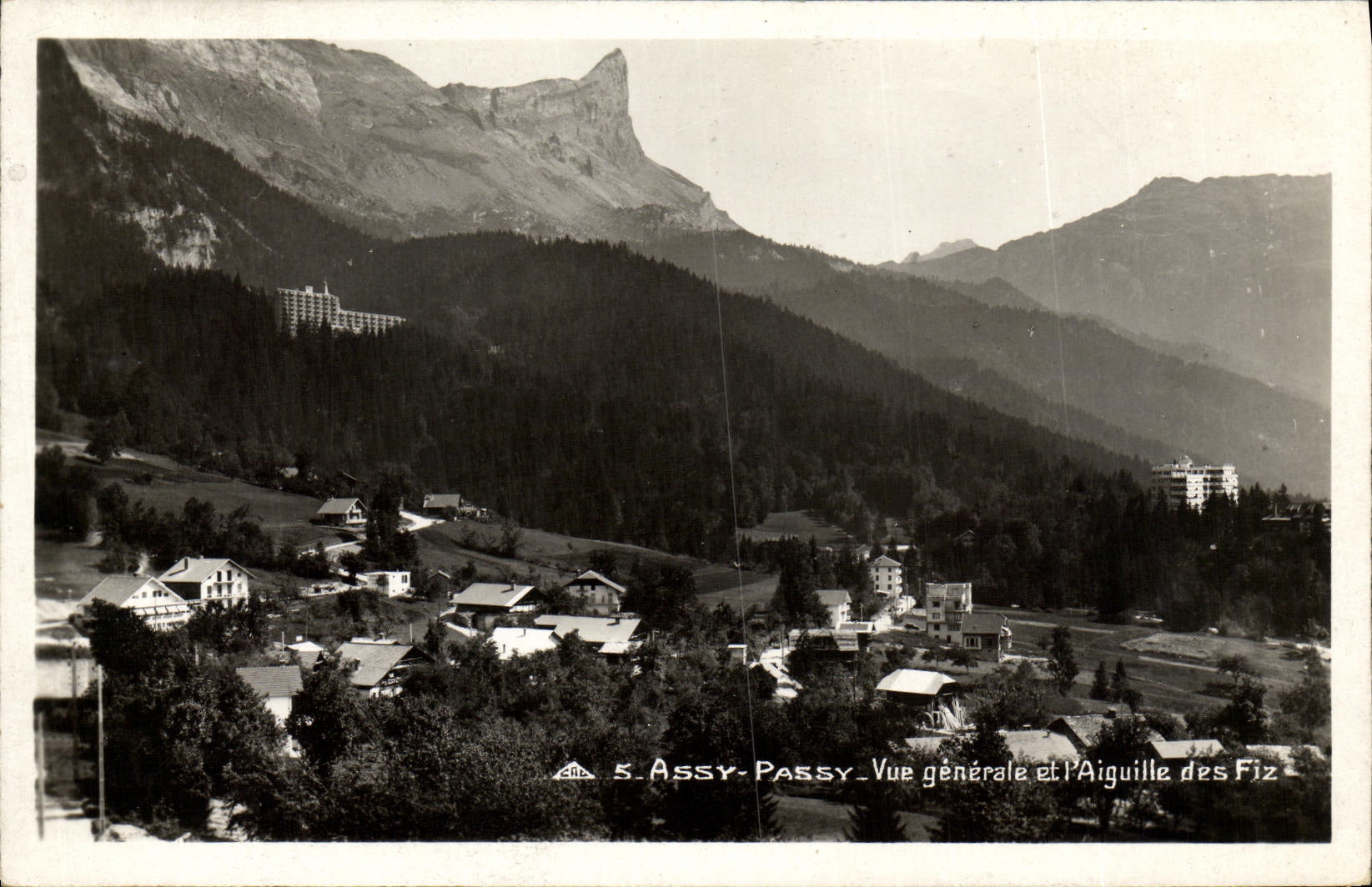 CPA Assy Passy Vue Generale et L Aiguille des Fiz