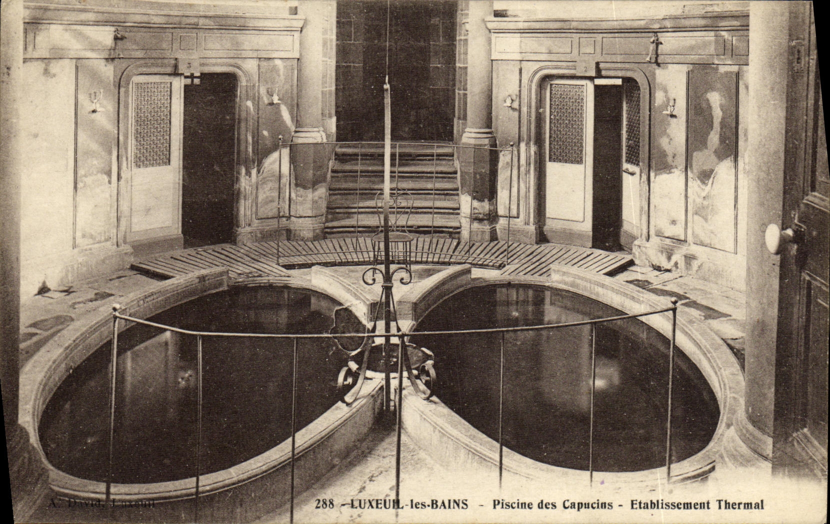 LUXEUIL-les-BAINS — Piscine des Capucins — Établissement Thermal — A. David, Lyon