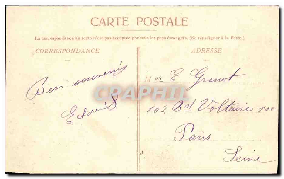 LUXEUIL-LES-BAINS - Casino - Extérieur et Jardin. — Éditeur : Chez Léon Maria, Journaux et Cycles, Luxeuil-les-Bains. — Back