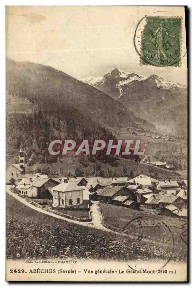 CPA Areches Vue Generale Le Grand Mont