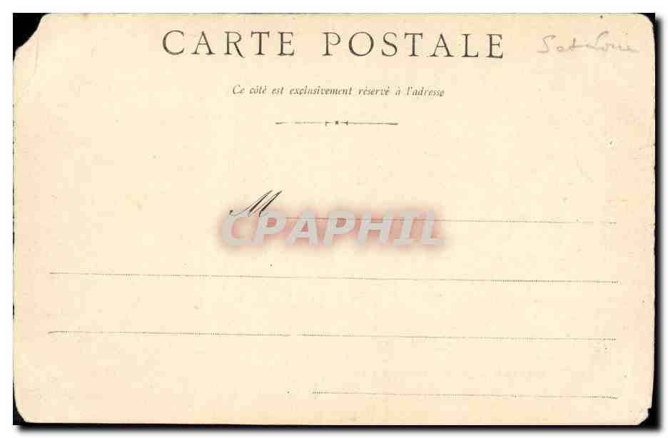 CPA Avenue de la Chapelle de Notre Dame de Romay Paray le monial — Verso
