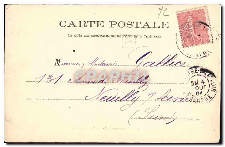 La Chartre-sur-Loir — Vue partielle — J. B. Masson, édit. — Rückseite