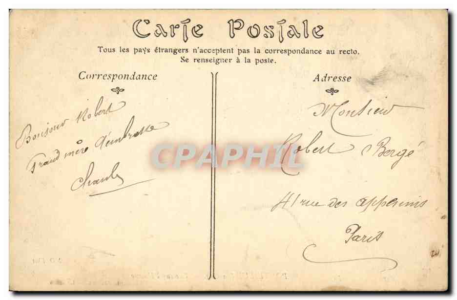 PontlIEUE (Sarthe) — Vue sur l'Huisne — Édition L. Jouhaux, n° 39 — Verso
