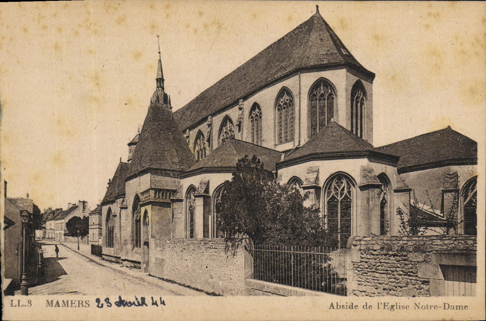 CPA Mamers Abside de L Eglise Notre Dame